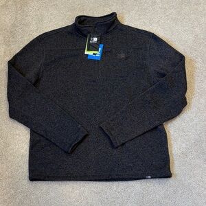 Men's Black Zip-Up Sweater
